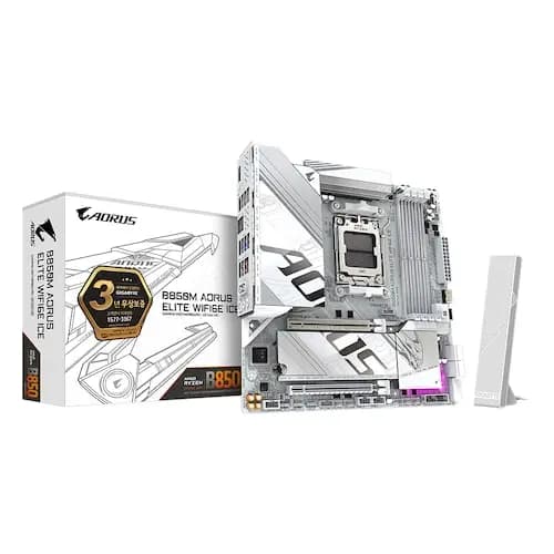 GIGABYTE B850M AORUS ELITE WIFI6E ICE (토스, 후기이벤트 2만)