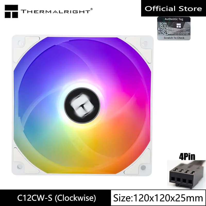 Thermalright TL-C12CW-S 섀시 팬 12cm - 3팩 가격