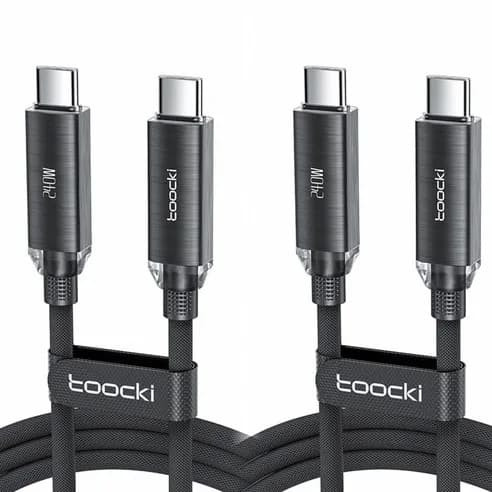 Toocki C타입 C to C PD240W E-Marker 칩 초고속충전 케이블