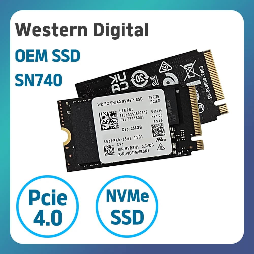 WD SN740 256GB PCIe 4.0 M.2 SSD 2개