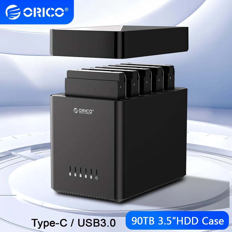 ORICO 5 베이 3.5인치 HDD 케이스 DASS