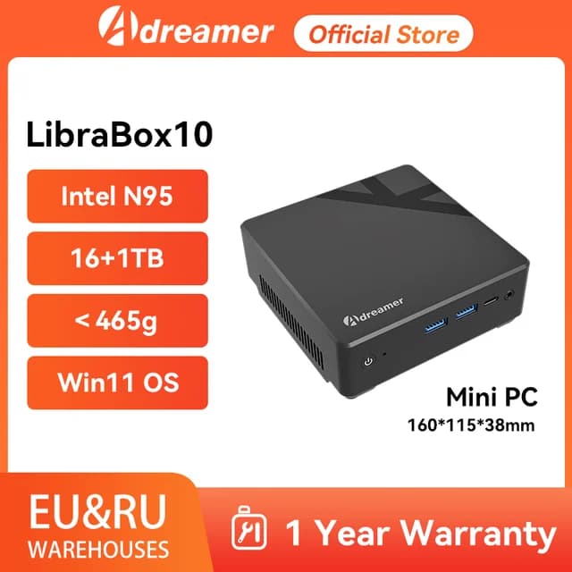 Adreamer LibraBox10 N95 8GB 128GB 미니PC