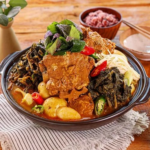 어촌시래기 목뼈 감자탕 3.2kg 라면사리