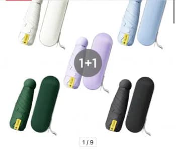 초경량 5단 미니 우산 양산 겸용 튼튼한 접이식 미니 우산 암막 우양산 5컬러