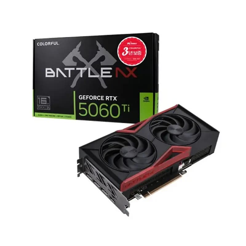 컬러풀 지포스 RTX 5060 Ti 토마호크 DUO D7 16GB 피씨디렉트