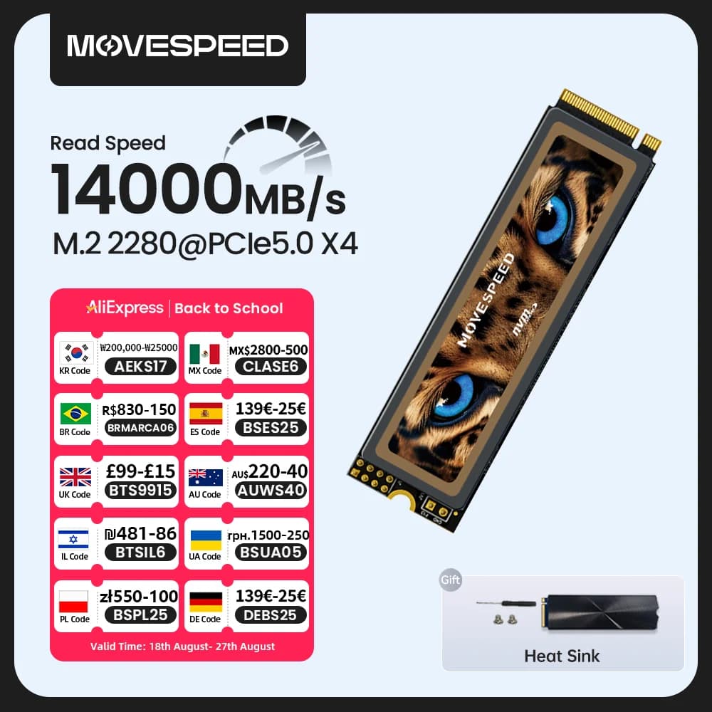 무브스피드 PCIe 5.0 SSD 2테라