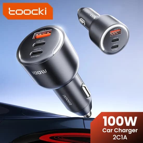 투키 차량용 충전기 USB A타입 C타입 3포트 100W