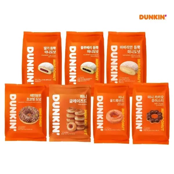 던킨 미니 도넛 7종 3봉