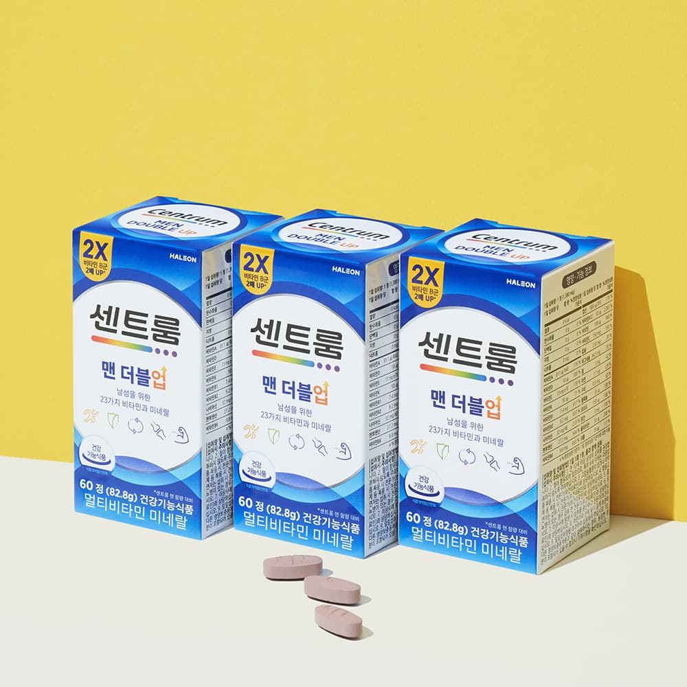 센트룸 맨 더블업 60정 3개