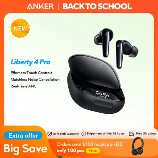 Soundcore Liberty 4 Pro 소음 차단 무선 이어버드 이어폰