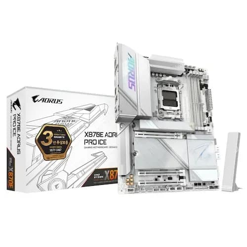 GIGABYTE X870E AORUS PRO ICE 화이트/블랙