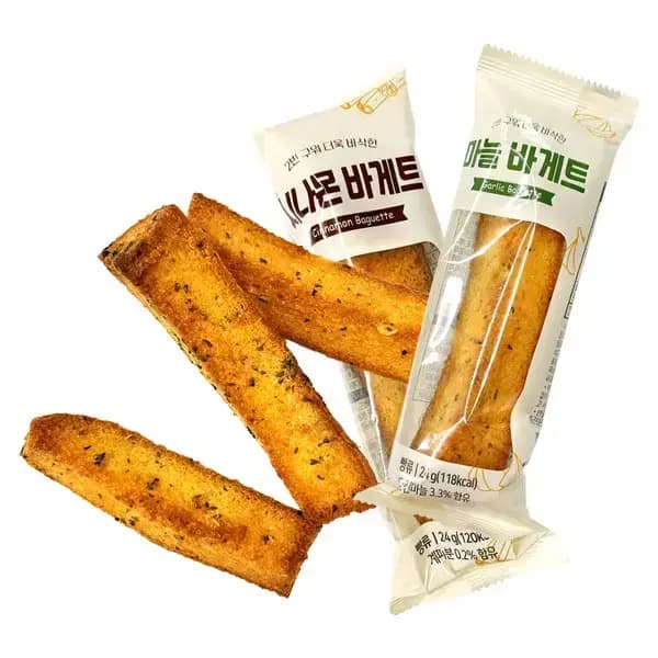 마늘바게트 24g 8봉 시나몬바게트 24g 4봉 총 12봉