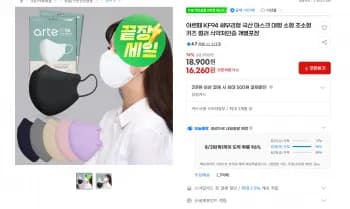 아르떼 KF94 새부리형 마스크 대형 소형 초소형 키즈 컬러 개별포장