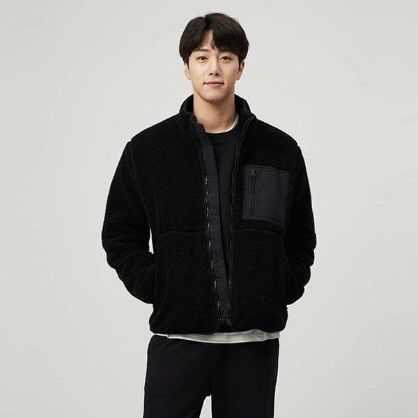 지오다노 071921 플리스 목넥 자켓