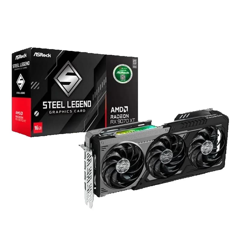 ASRock 라데온 RX 9070 XT 스틸레전드 DARK D6 16GB