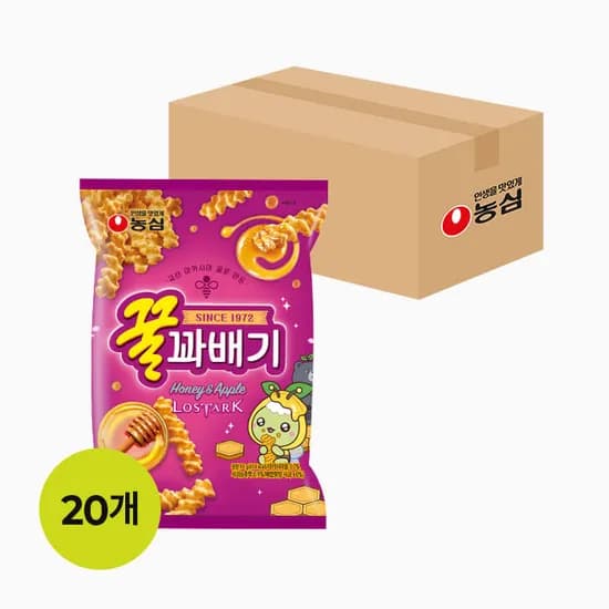 농심 꿀꽈배기 90g*20