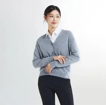 스파오 캐시미어블렌드 브이넥 카디건 SPCKE4TW21