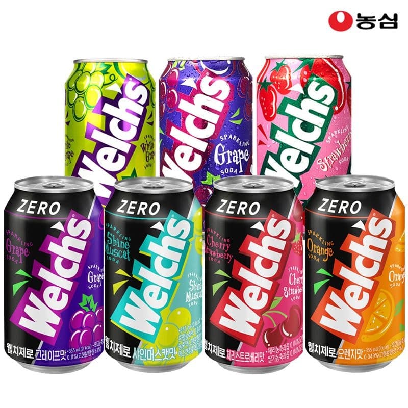 웰치스 제로 오리지널 포도맛 355ml 24캔 외 다양