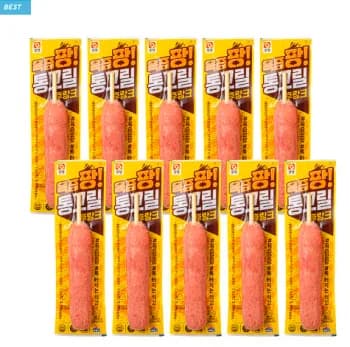 국내산 돈육 87% 육즙팡 통그릴후랑크 70g x 10개