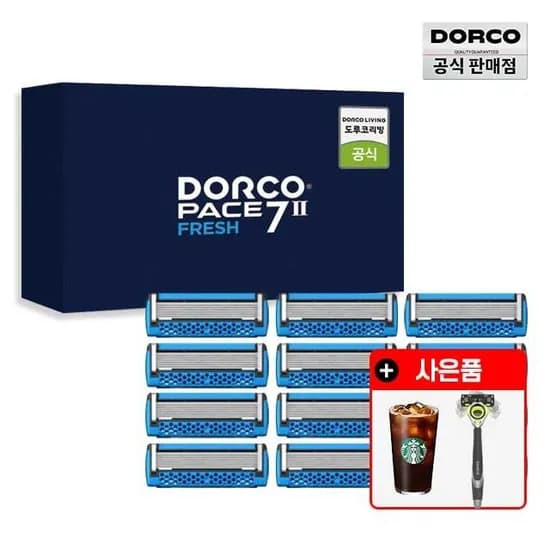 도루코 페이스7II프레쉬 면도날세트 면도기 12입