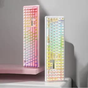 AULA F108 유무선 기계식 키보드 저소음축 (경우축/솜사탕축)