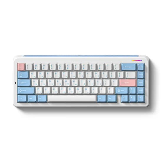 FL-ESPORTS Geo65 유무선 풀알루미늄 기계식 키보드 버블 블루 FL 리치베리축