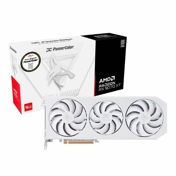 PowerColor 라데온 RX 9070 XT HELLHOUND 헬하운드 화이트