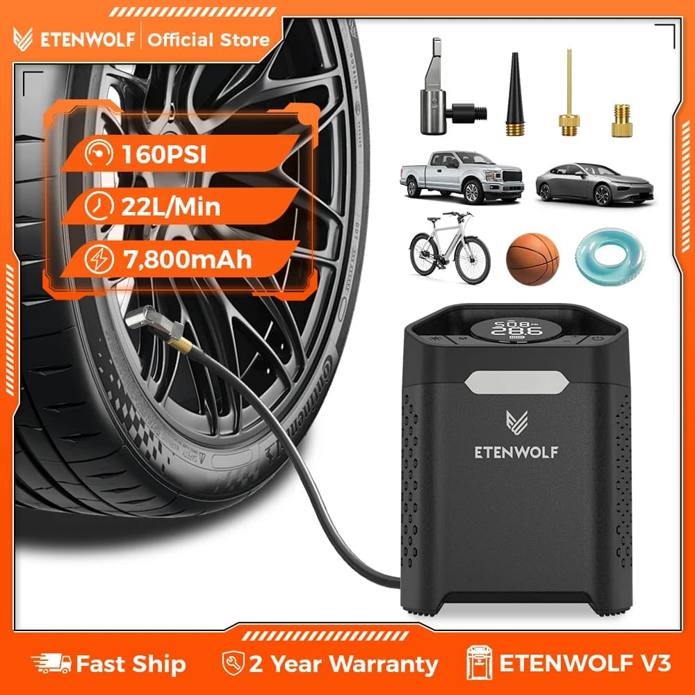 ETENWOLF ZEPHYR V3 에어펌프 타이어 공기 주입기