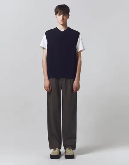 컨셉원 나일론 와이드핏 밴딩 팬츠