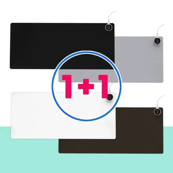 휴대용 스마트 온열 데스크패드 마우스패드 3단계 온도 조절가능 80cm*33cm 2개