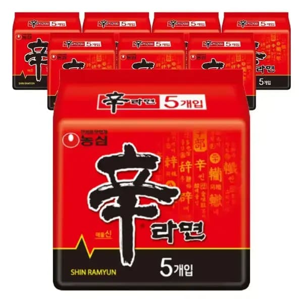 농심 신라면 5개입 8봉 총 40개입