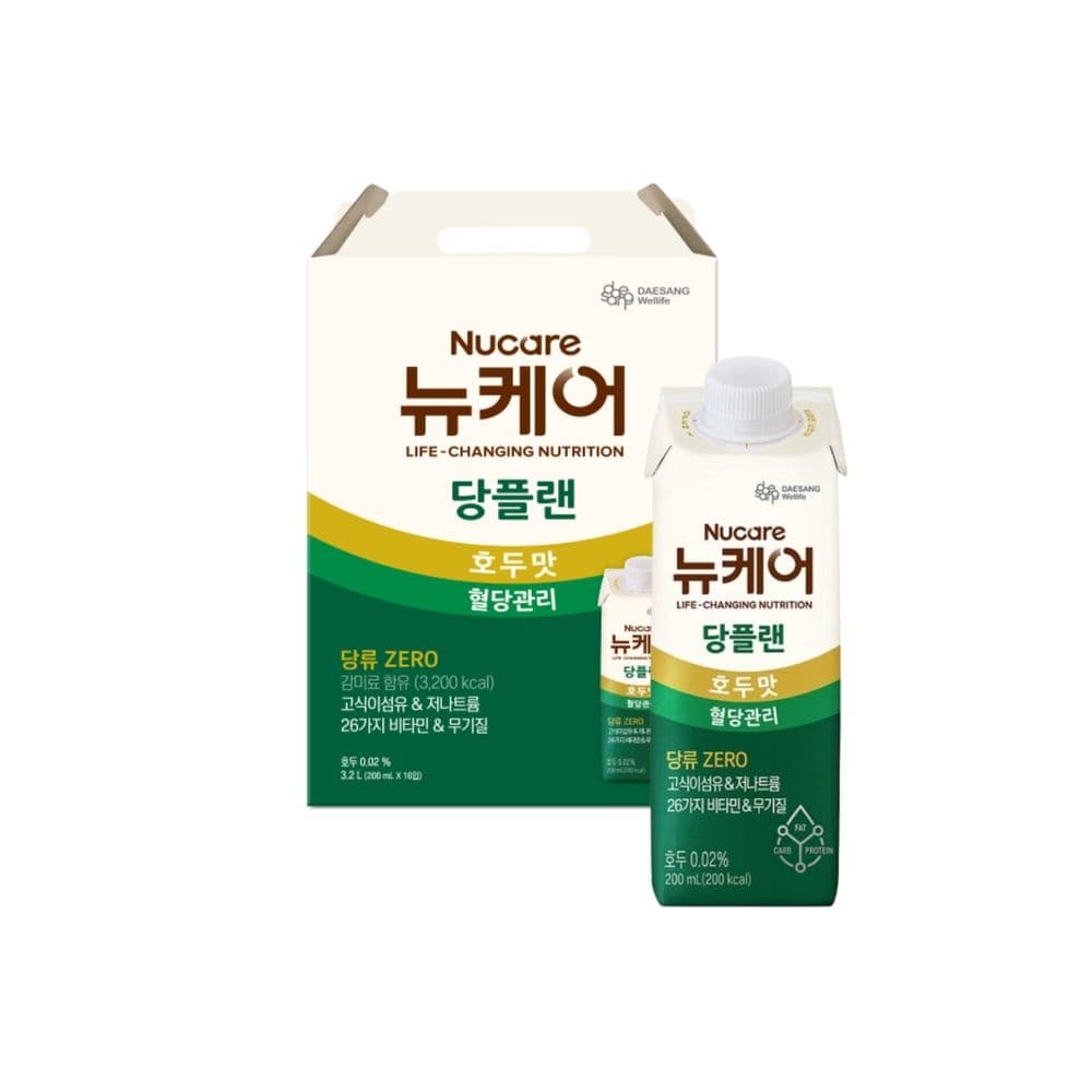 뉴케어 당플랜 호두맛 200ml 16팩