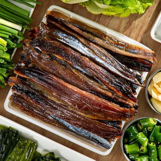 구룡포 햇 과메기 꽁치 20쪽 10미 야채 해초 세트