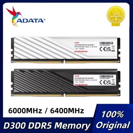 ADATA XPG D300 DDR5 6000MHz 6400MHz 16GB 32GB 메모리 모듈