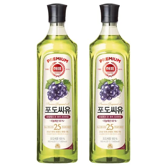 해표 포도씨유 900ml 2개