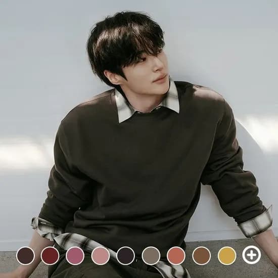 지오다노 기모 솔리드 맨투맨