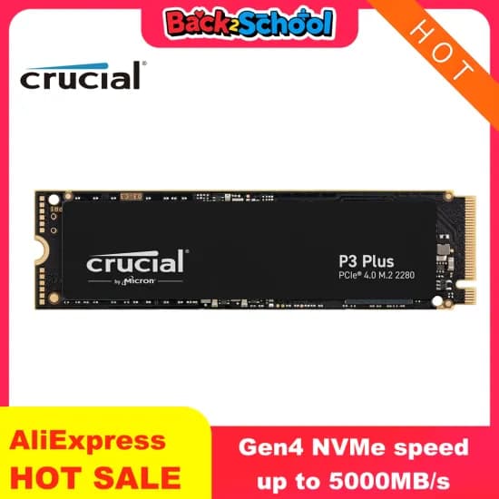 Crucial P3 Plus SSD 1TB 2TB