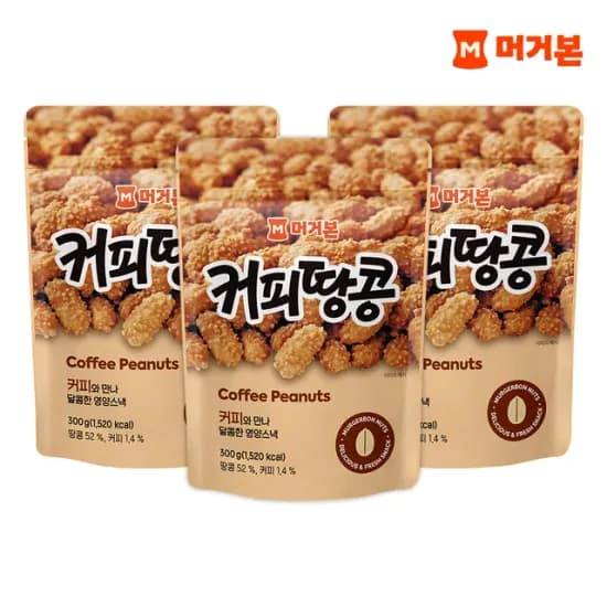 머거본 커피땅콩 300g 3봉