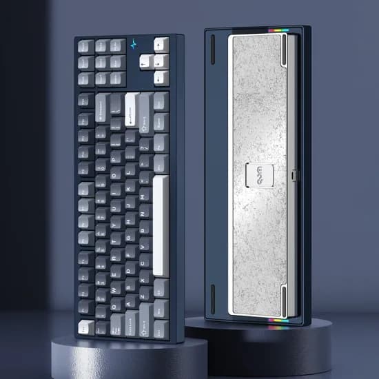 WOB 크러쉬80 리부트 VIA 풀 알루미늄 커스텀 게이밍 블루