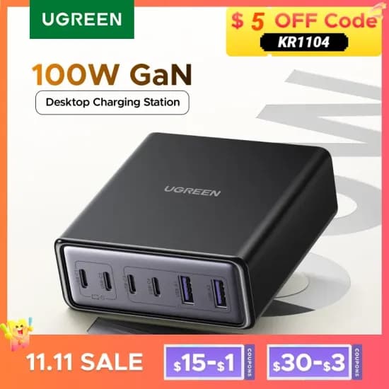 유그린 160W GaN 충전기 외 3종(100W, 200W, 300W)