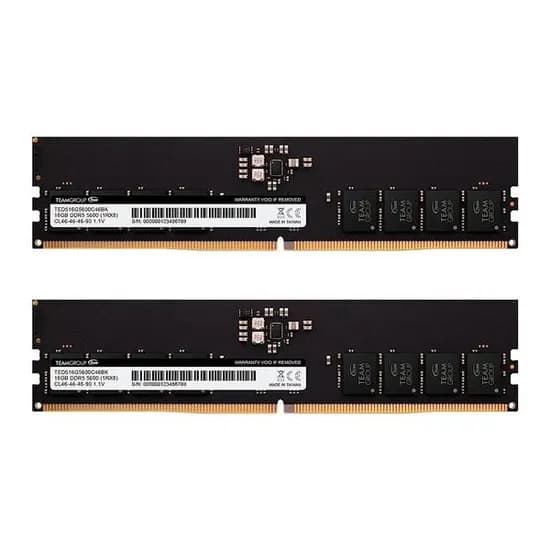 TEAMGROUP 엘리트 DDR5 32GB (2x16GB) 5600 데스크탑 메모리 RAM TED532G5600C46DC01
