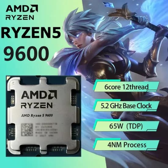 AMD 라이젠 5 9600 CPU (직구, 유니온카드 외)