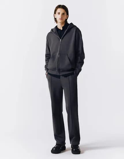 컨셉원 스트레이트핏 기모 추리닝 바지