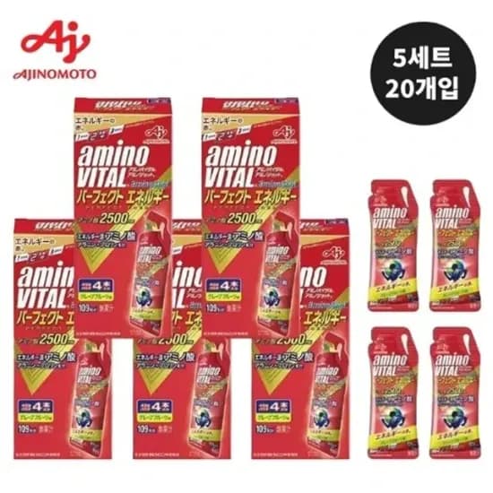 아미노 바이탈 아미노샷 2500mg 4개입 5박스 총 20개입