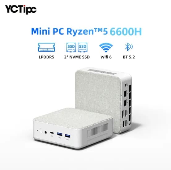 YCTipc 미니PC AMD R5 6600H 베어본