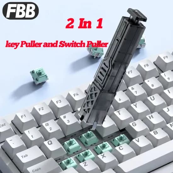 FBB 2 in 1 키캡 풀러 스위치 풀러 기계식 키보드 스위치 DIY 청소 도구