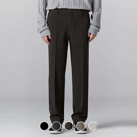 지오다노 남자 기모 테이퍼드핏 슬랙스