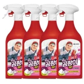 홈스타 맥스프레쉬 뿌리는 곰팡이 싹 곰팡이 제거제 락스함유 500ml 4개