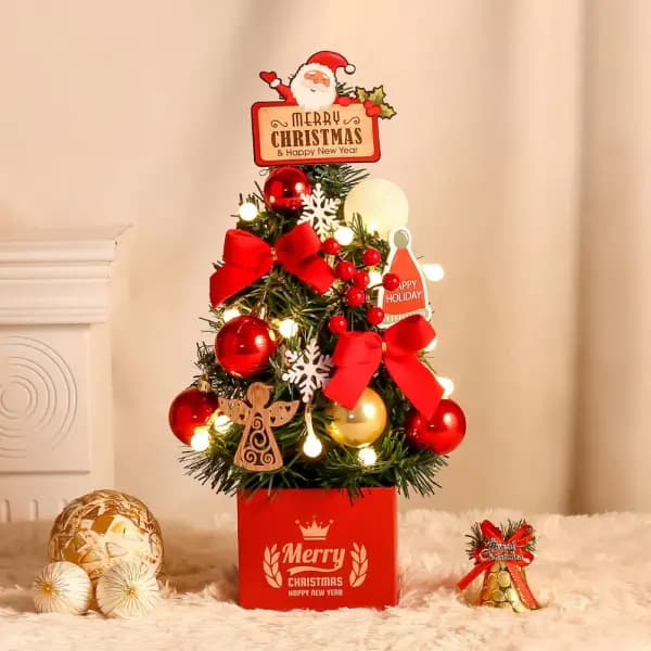 크리스마스 미니트리 전구 오너먼트 풀세트