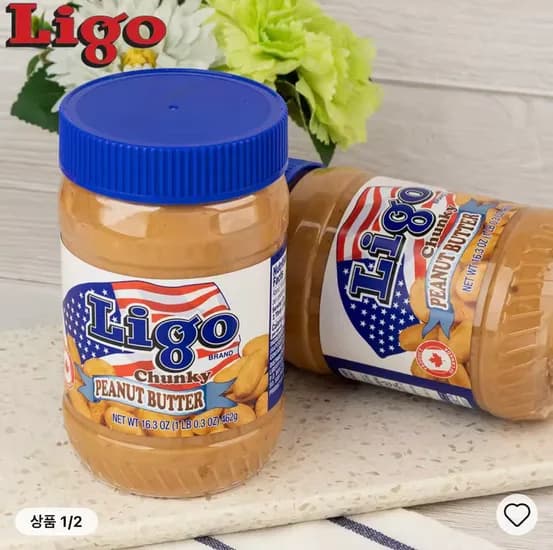 LIGO 땅콩버터 천크 462g 2개 외